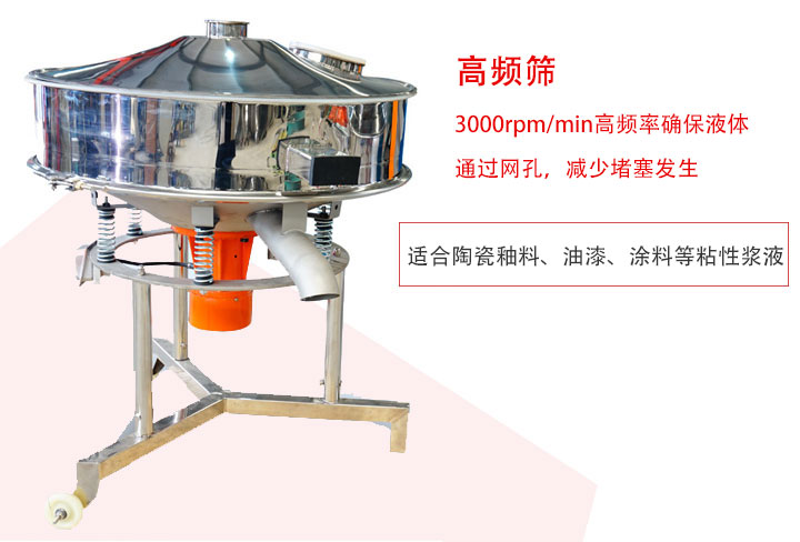 該產(chǎn)品是針對(duì)漿液過濾設(shè)計(jì)的一種高頻篩分機(jī)。